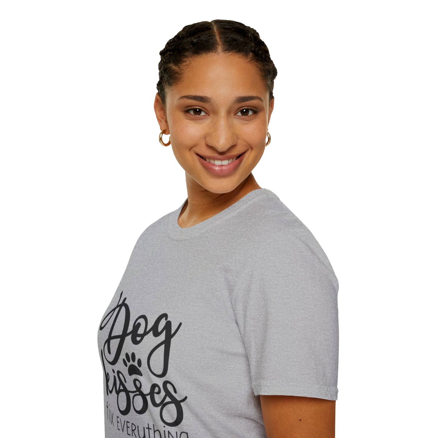 Dog Kisses Fix Everything Unisex Softstyle T-Shirt