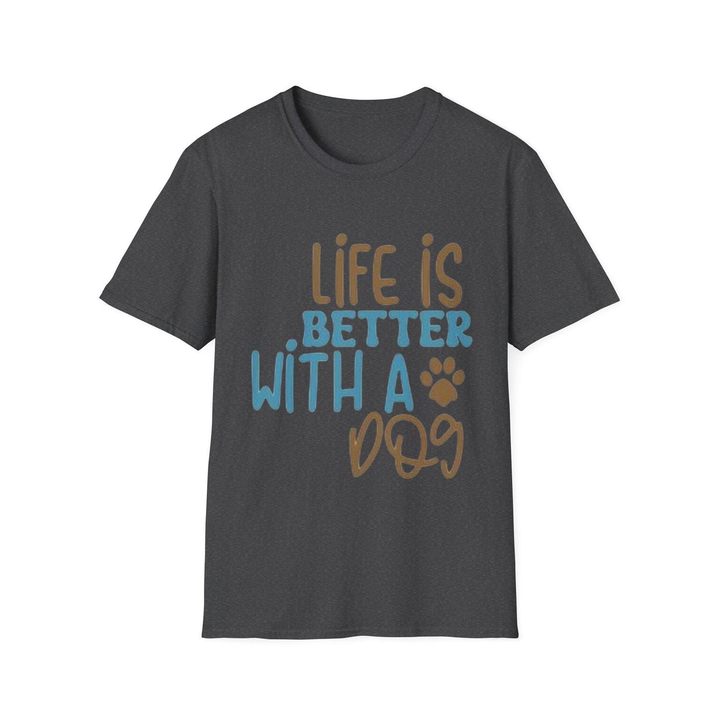 Life is Better with a Dog Unisex Softstyle T-Shirt