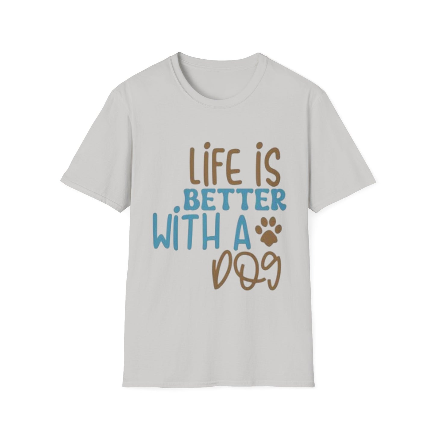 Life is Better with a Dog Unisex Softstyle T-Shirt
