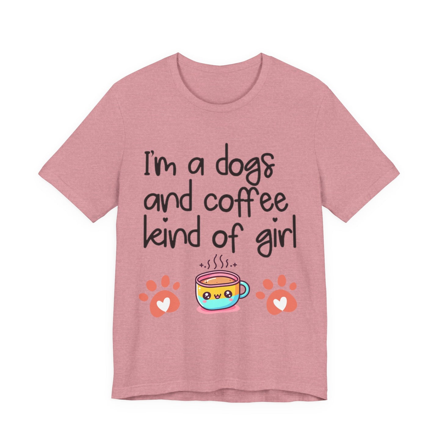 Dog and Coffee Lover Tee, Unisex Shirt for Pet Owners, Cute Casual Wear, Gift for Dog Moms, Coffee Enthusiasts, Animal Lovers