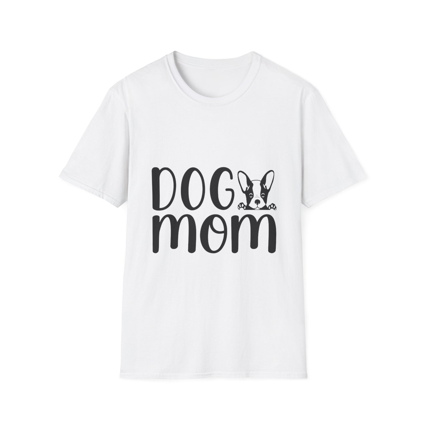 Dog Mom Unisex Softstyle T-Shirt, Pet Lover Gift, Dog Owner Tee, Animal Lover Apparel, Funny Dog Mom Shirt, Casual Wear