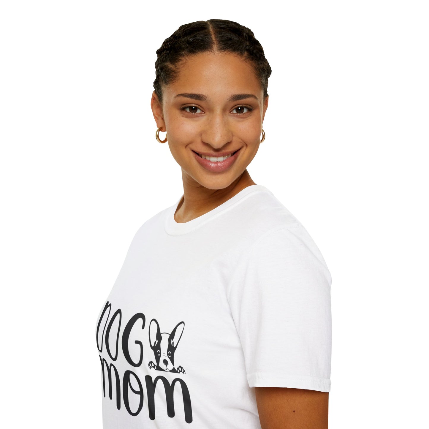 Dog Mom Unisex Softstyle T-Shirt, Pet Lover Gift, Dog Owner Tee, Animal Lover Apparel, Funny Dog Mom Shirt, Casual Wear