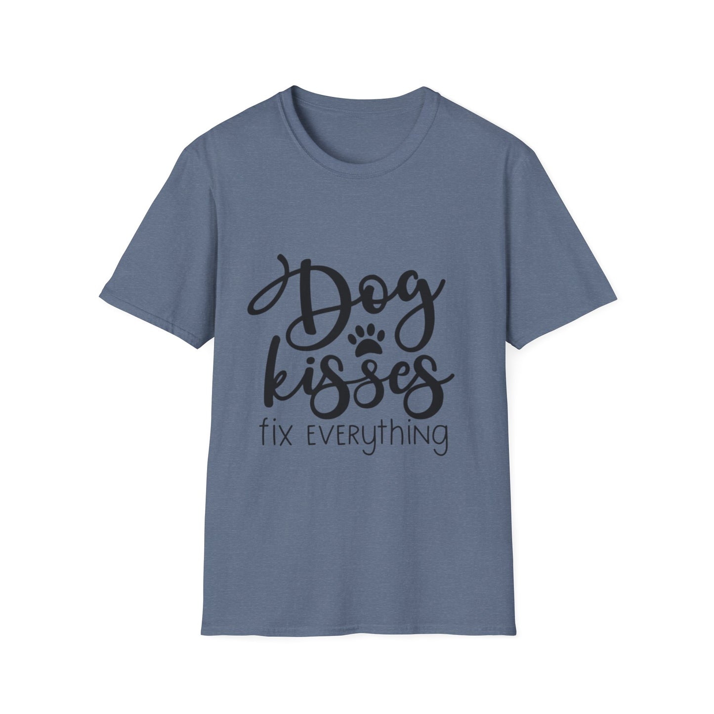 Dog Kisses Fix Everything Unisex Softstyle T-Shirt