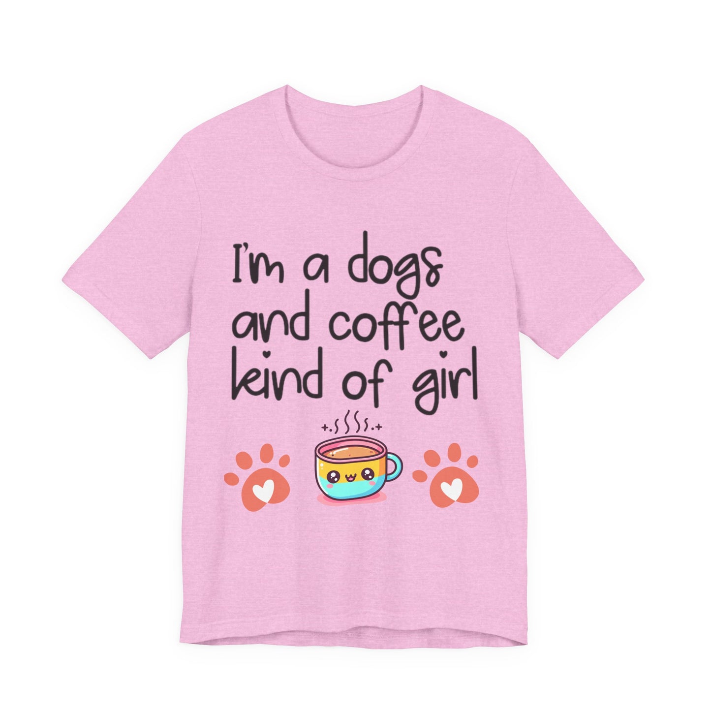 Dog and Coffee Lover Tee, Unisex Shirt for Pet Owners, Cute Casual Wear, Gift for Dog Moms, Coffee Enthusiasts, Animal Lovers