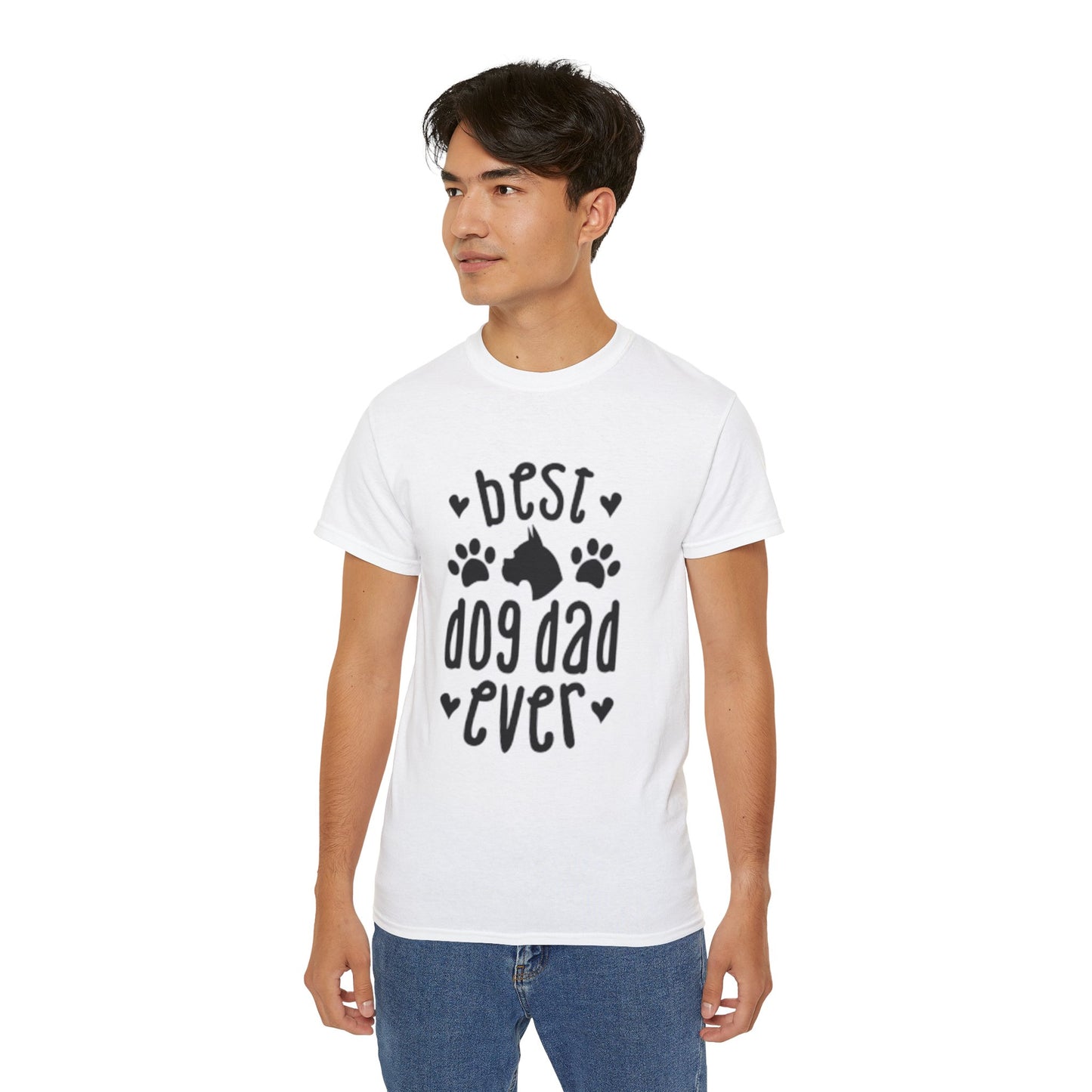 Best Dog Dad Ever Tee | Unisex Ultra Cotton T-Shirt for Dog Lovers
