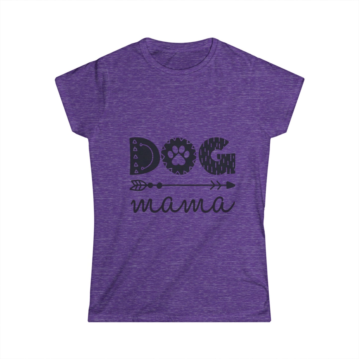 Dog Mama Women's Softstyle Tee - Cute Pet Lover Shirt