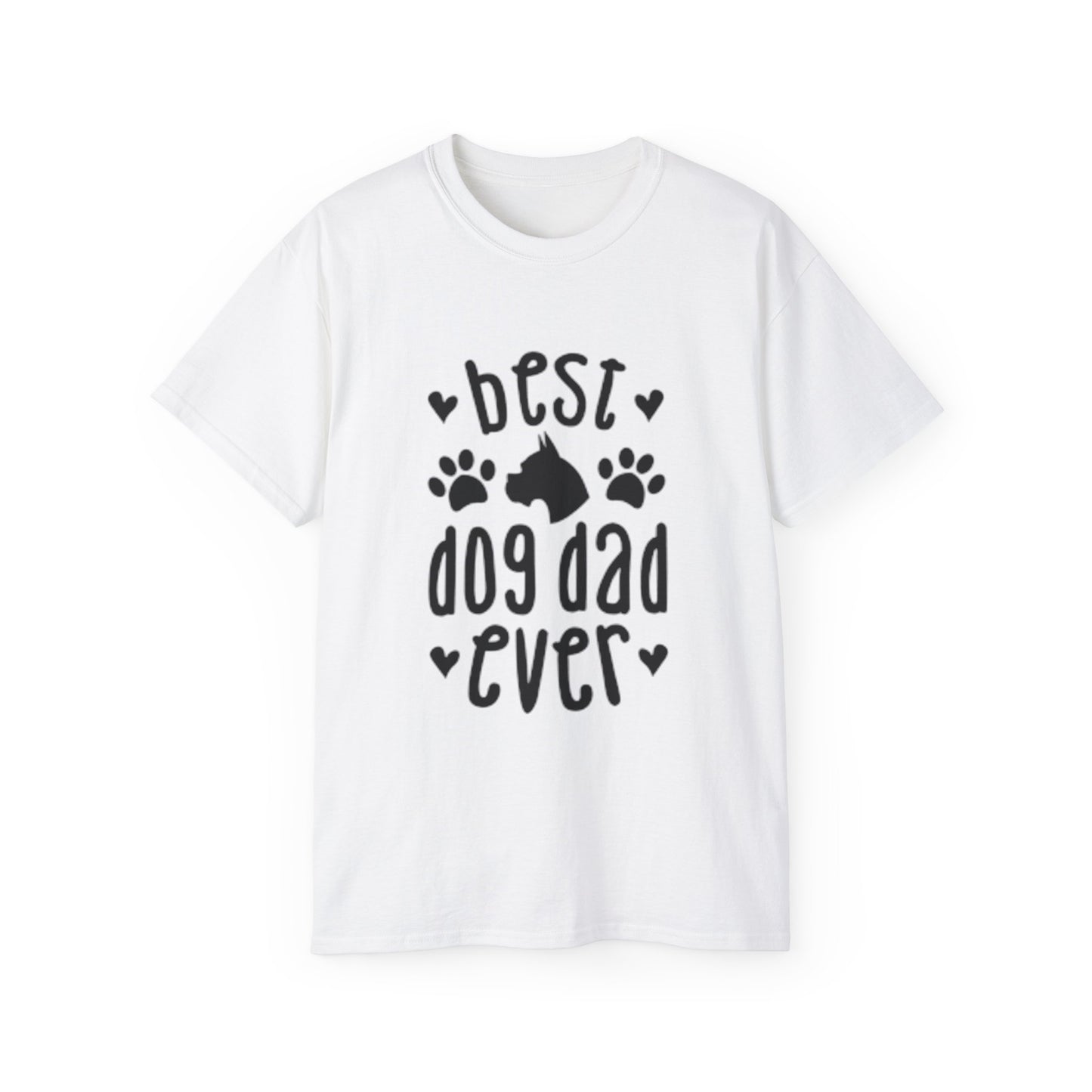 Best Dog Dad Ever Tee | Unisex Ultra Cotton T-Shirt for Dog Lovers