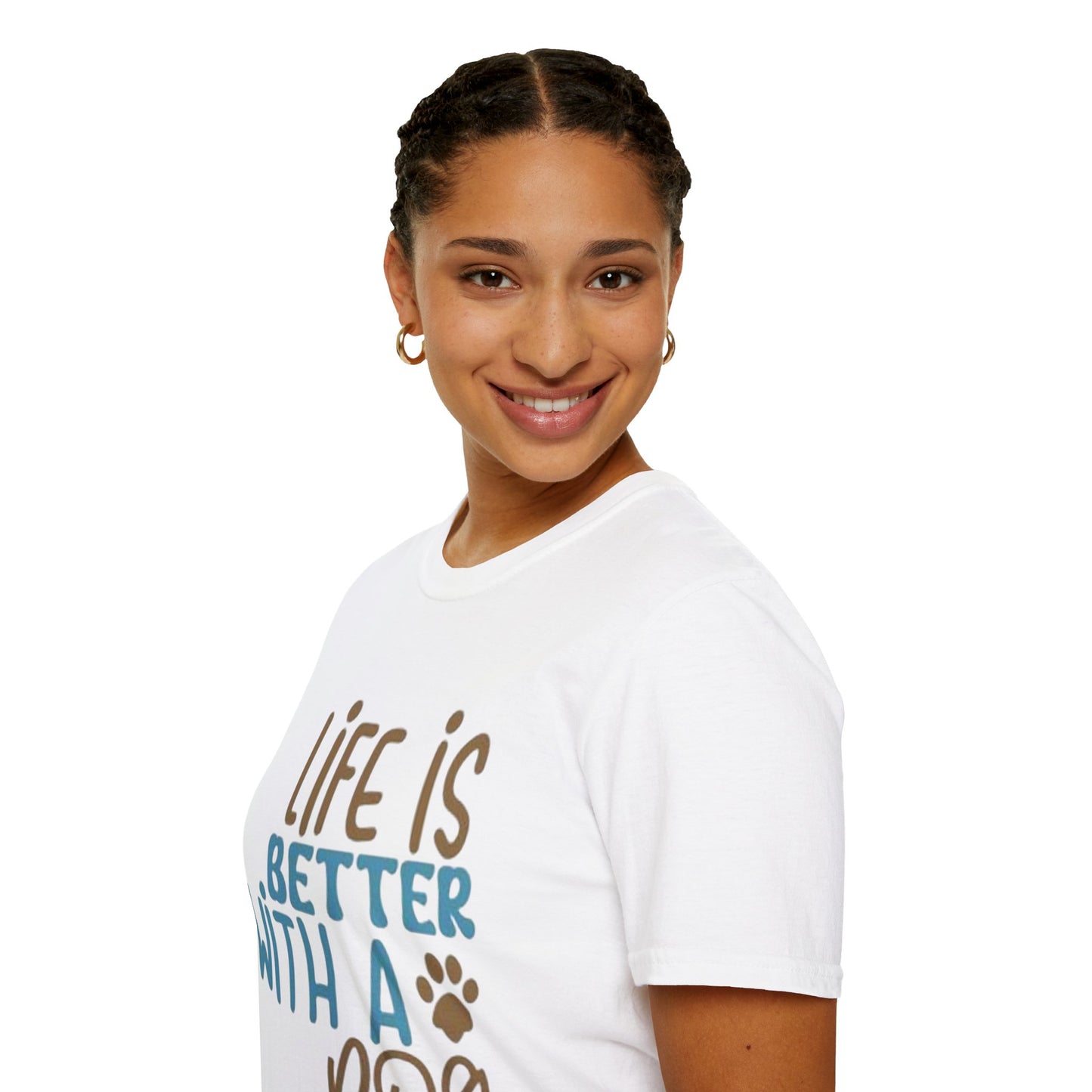Life is Better with a Dog Unisex Softstyle T-Shirt