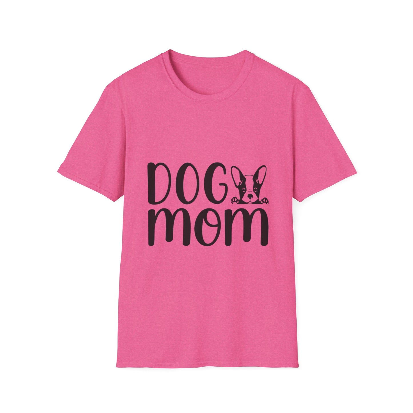 Dog Mom Unisex Softstyle T-Shirt, Pet Lover Gift, Dog Owner Tee, Animal Lover Apparel, Funny Dog Mom Shirt, Casual Wear