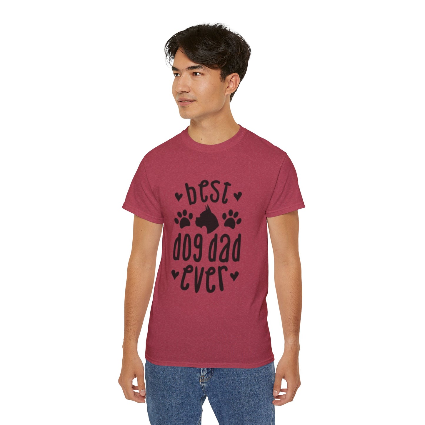 Best Dog Dad Ever Tee | Unisex Ultra Cotton T-Shirt for Dog Lovers