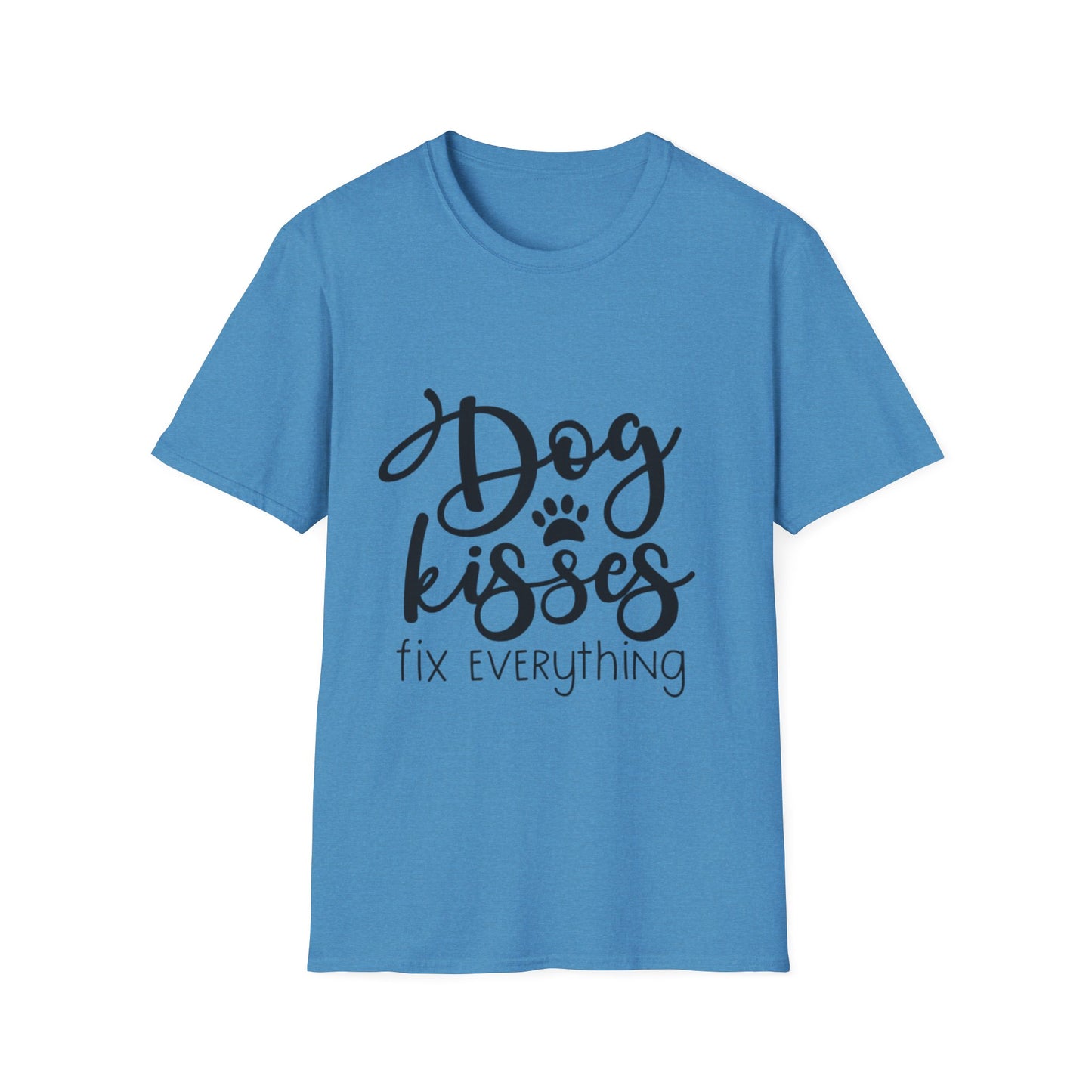 Dog Kisses Fix Everything Unisex Softstyle T-Shirt